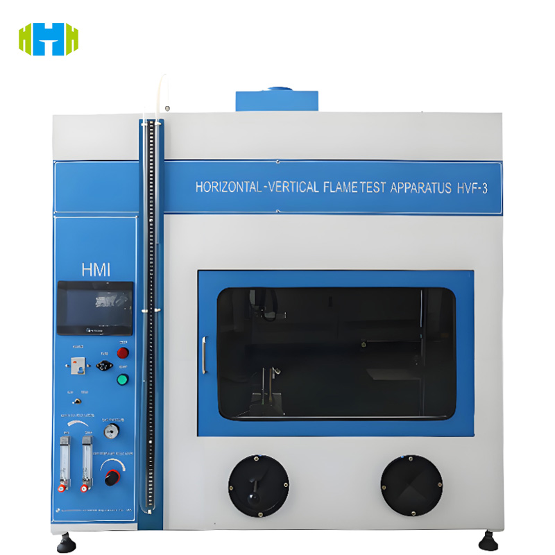 Horizontal and vertical combustion test device